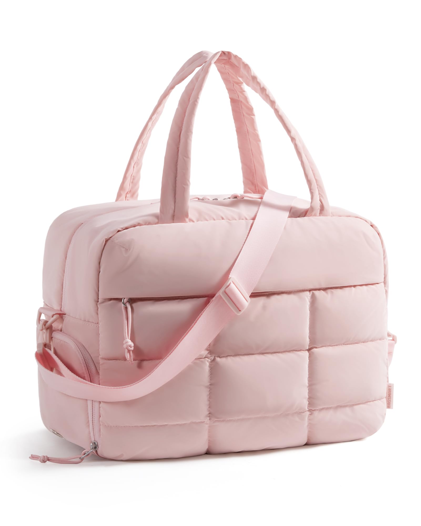 BAGSMART 23L Puffer Duffel Light Pink