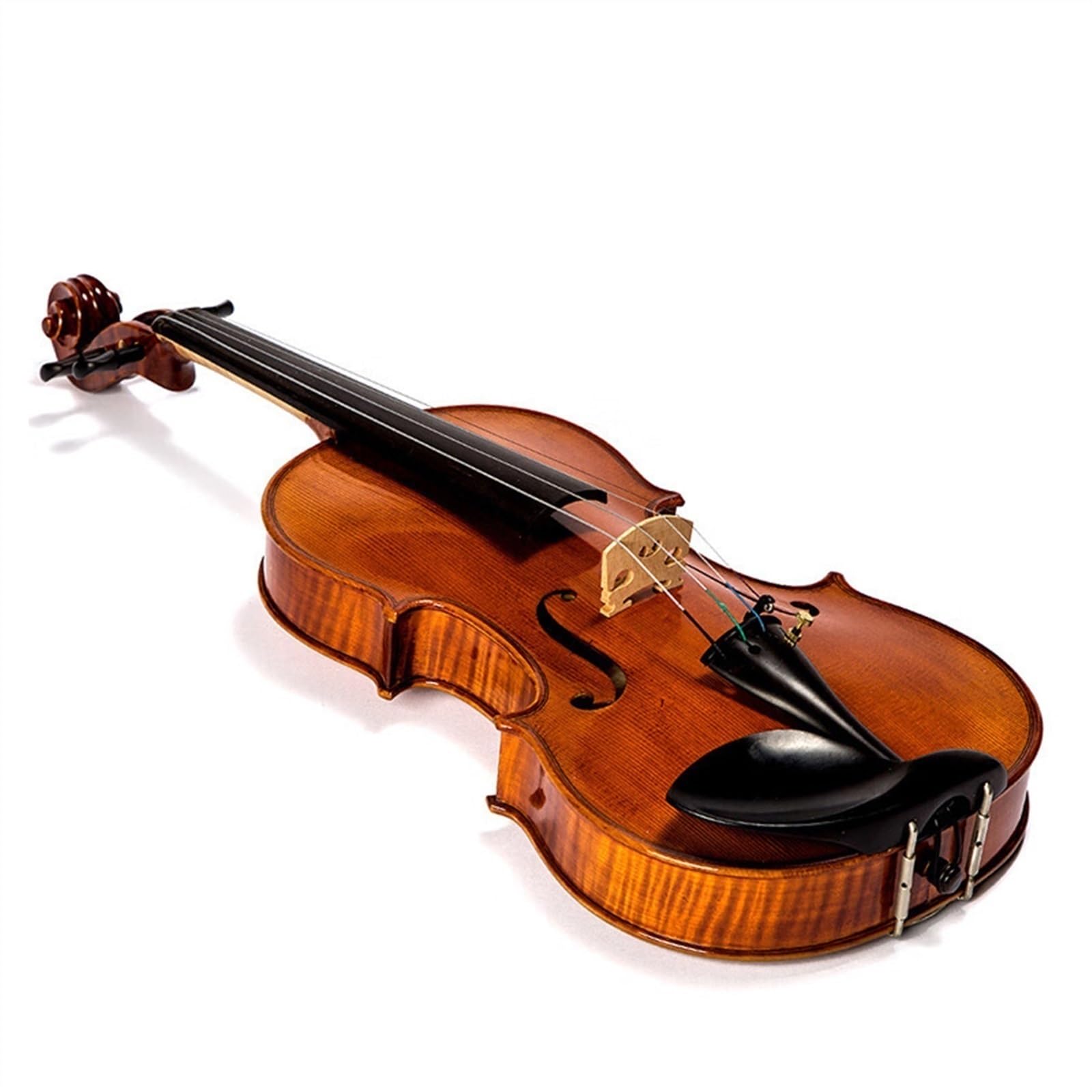 Erwachsenen geige Anfänger Violine Decke Fichte Boden Ahorn Griffbrett Ebenholz Spleißmuster Handgefertigt(3/4)