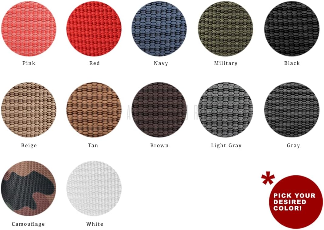 CRAFTMEMORE 1.5インチ ヘビーナイロンウェビング - アート&amp;クラフト用ストラップ 高級バッグストラップ 高密