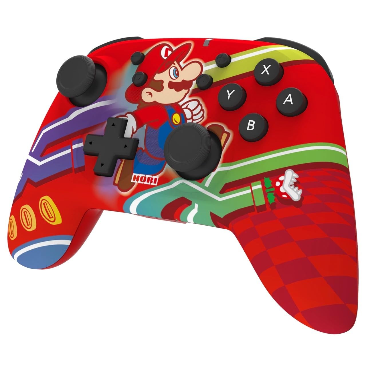 HORI Controller Horipad Wireless (New Super Mario) per Nintendo Switch e OLED - Licenza Ufficiale Nintendo