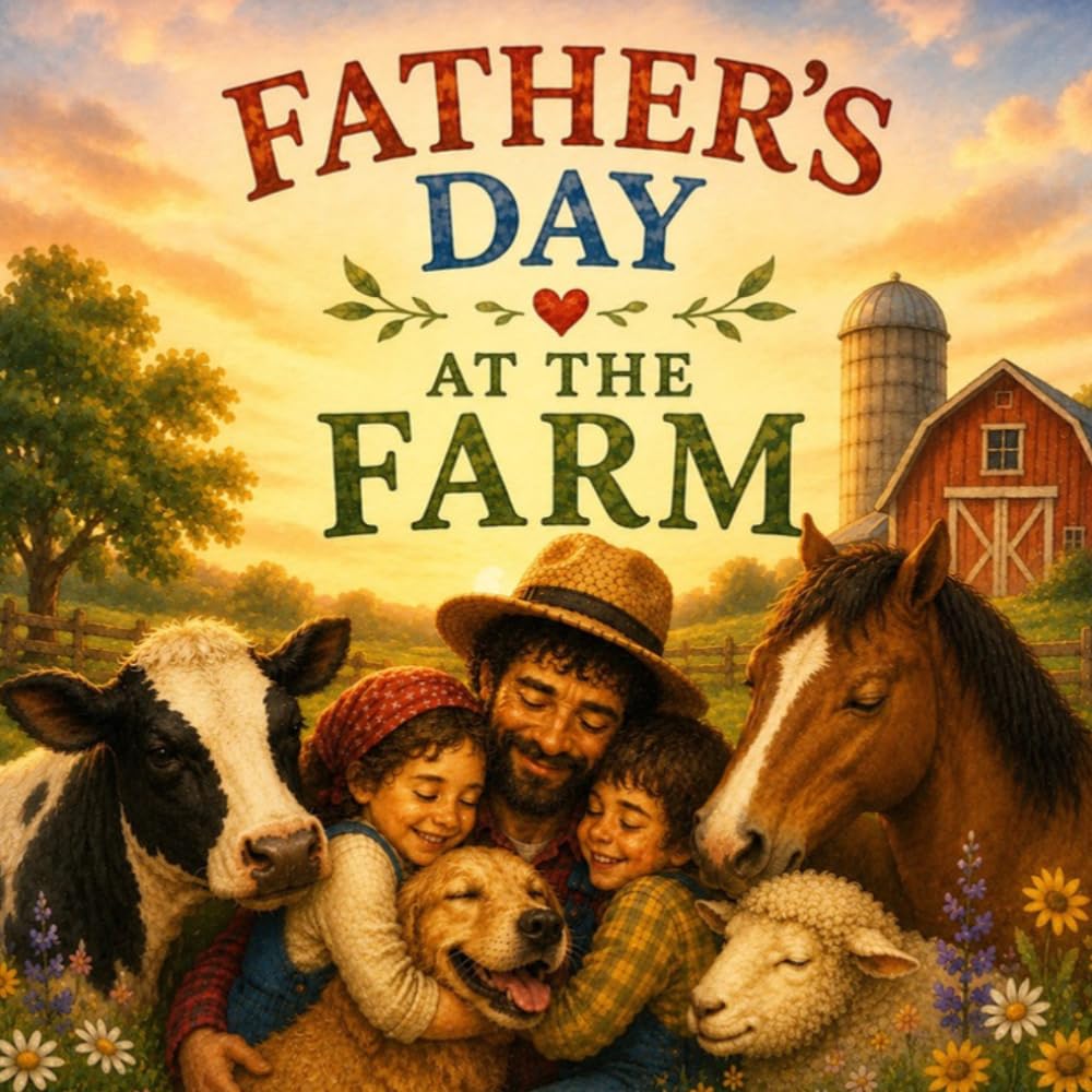 Father's Day At The Farm: Fathers Day Book For Kids