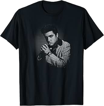 トップス Elvis Presley design poly shirt Amazon.com: Elvis Presley Official Retro Short Sleeve T