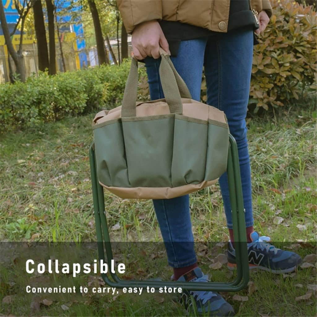 Outdoor 2 in 1 Folding Fishing Chair Bag Convenient Wear-Resistant Fishing Backpack Chair Stool Hunting Climbing(E)