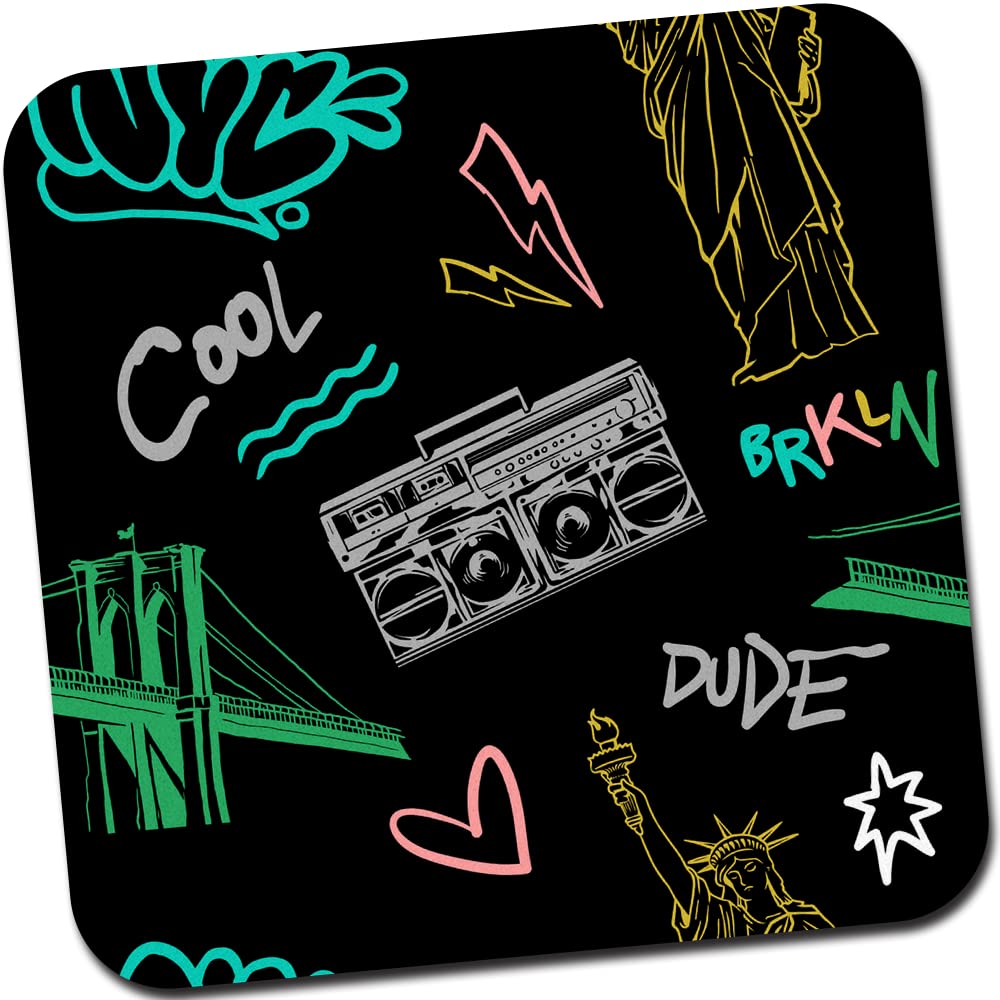 MODEST CITY Rubber Base Anti-Slippery Printed Mousepad for Computer, PC, Laptop (Abstract_009)