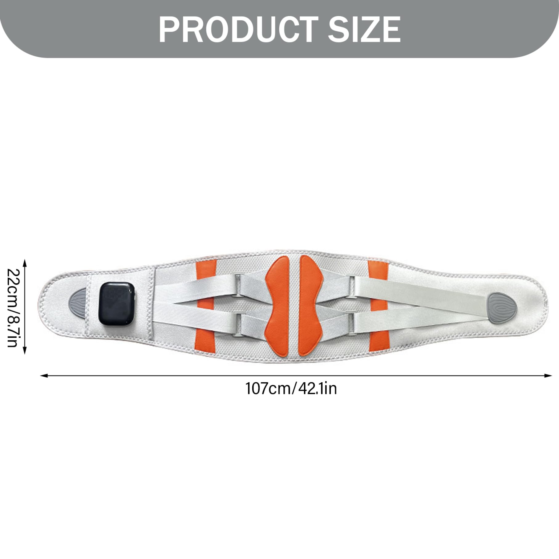 Almohadillas térmicas para aliviar el dolor de espalda, almohadilla térmica inalámbrica de 3 velocidades y 5 niveles de calor, faja lumbar con cinturón térmico y masajeador inalámbrico para mujeres