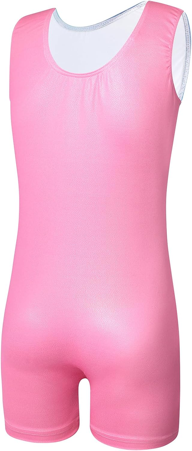 Girls Gymnastics Leotards Toddlers Unitard Biketard Sparkly Rhinestone Diamante Kids Tumbling Dance Outfit 2-10 Years - Image 2