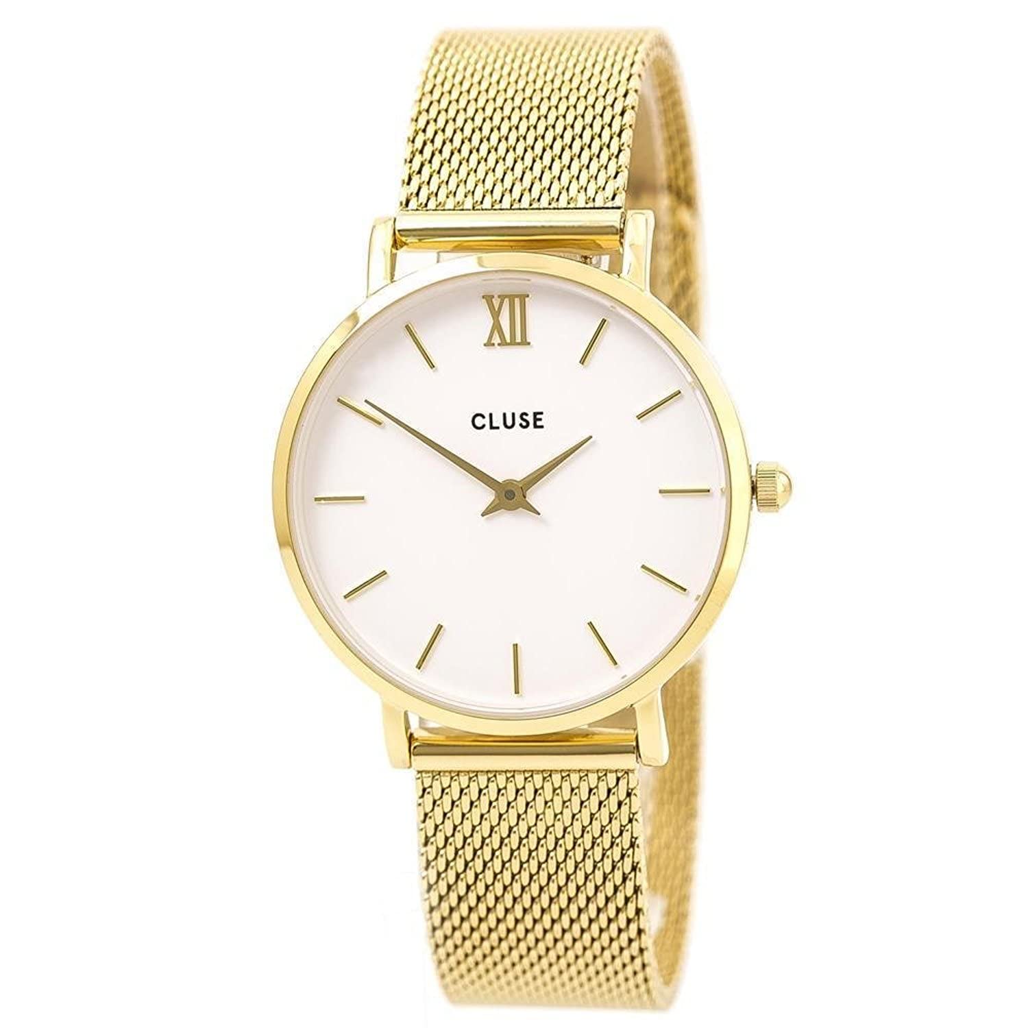 Cluse Womens Quartz Watch, Analogue Classic Display and Stainless Steel Strap CL30010