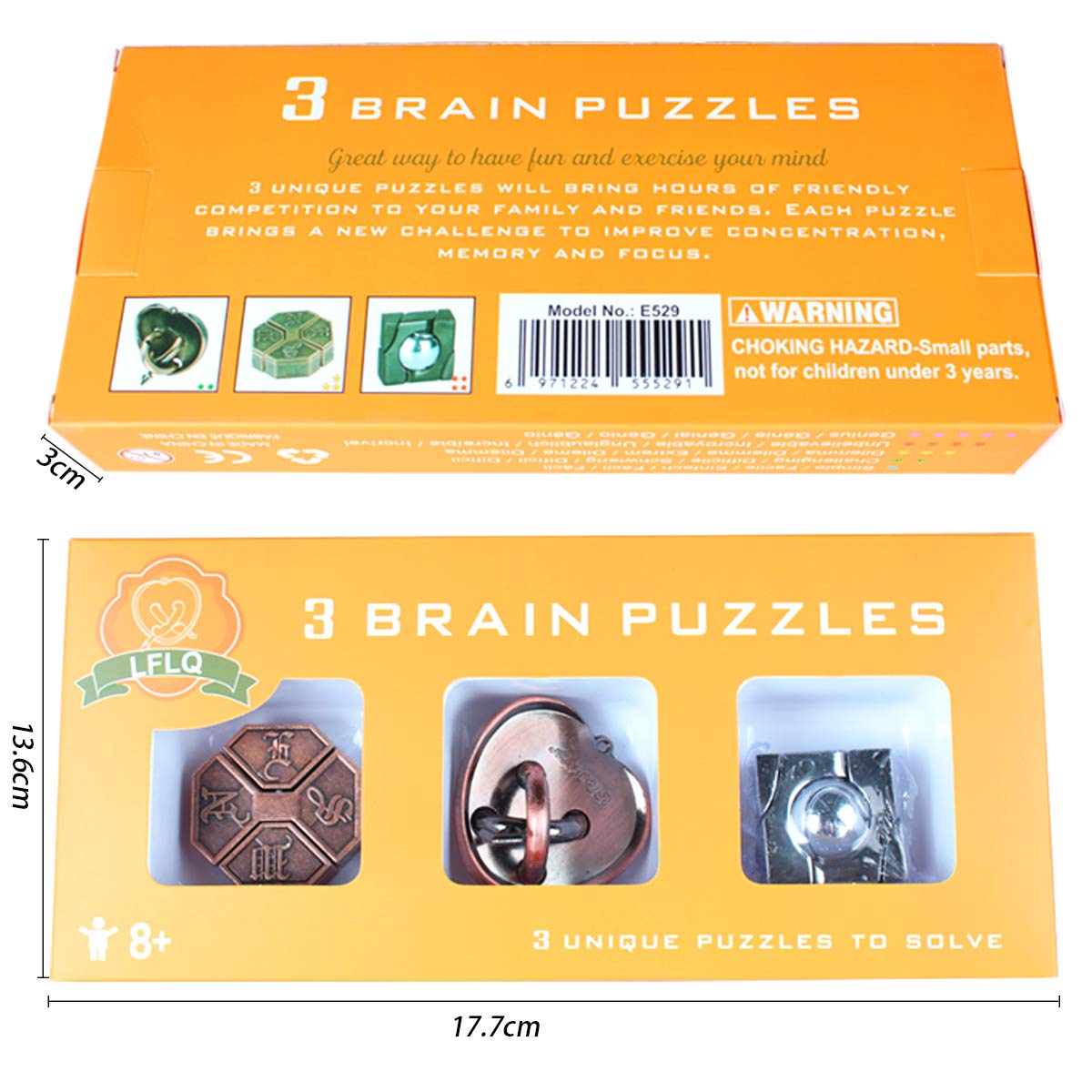 Rompecabezas De Metal rompecabezas 3 uds conjunto Casse Tete Difficile Rompecabezas IQ prueba juegos mágicos juguet para niños adultos Juegos De Ingenio - AliExprs 26