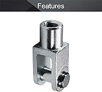 Vista 3 de Othmro 1 unids cilindro de aire varilla horquilla extremo 3.819 in longitud M20x1.5 rosca hembra conector Y