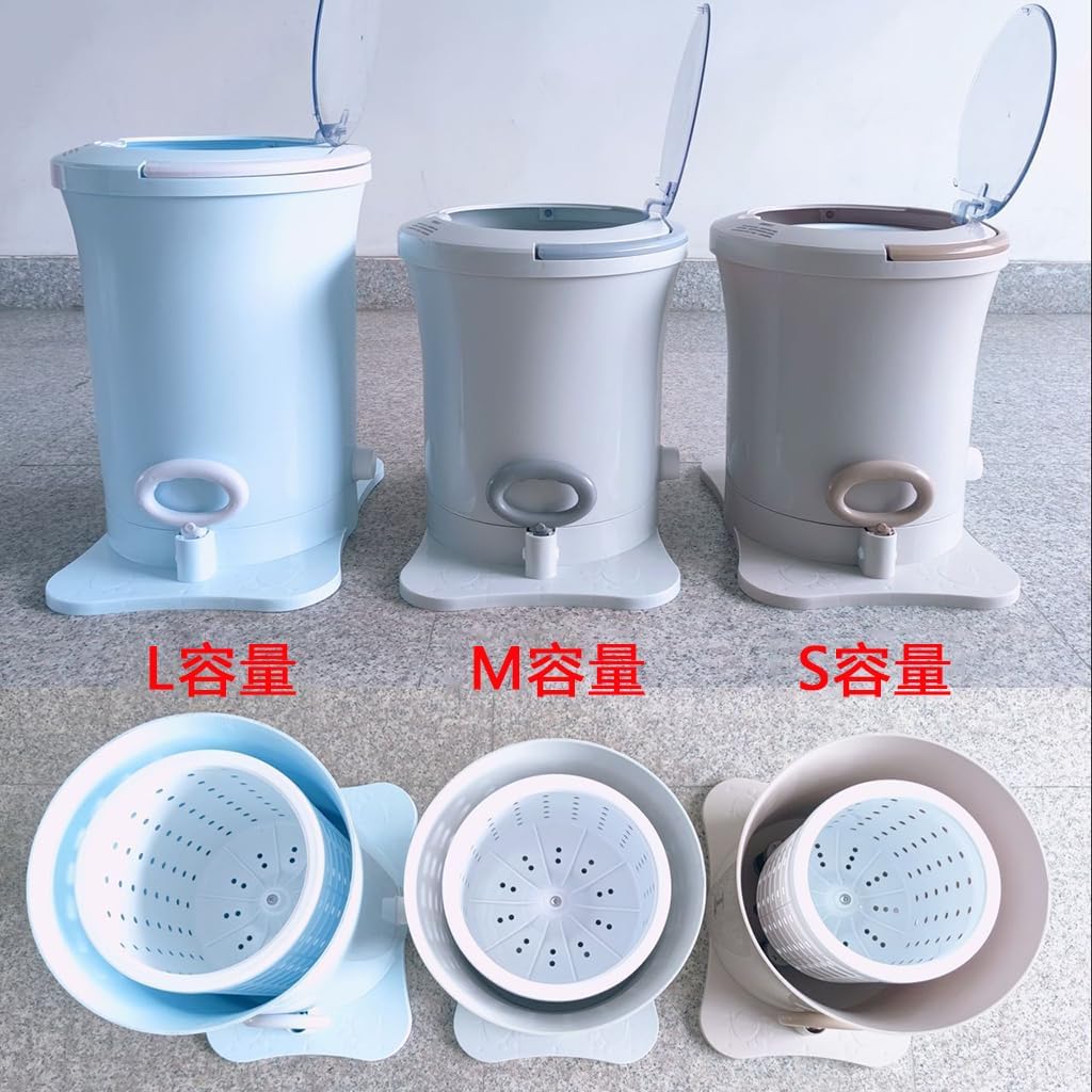 Amazon.co.jp: 小型洗濯機 脱水機能付き手で回す強力脱水機手回し式