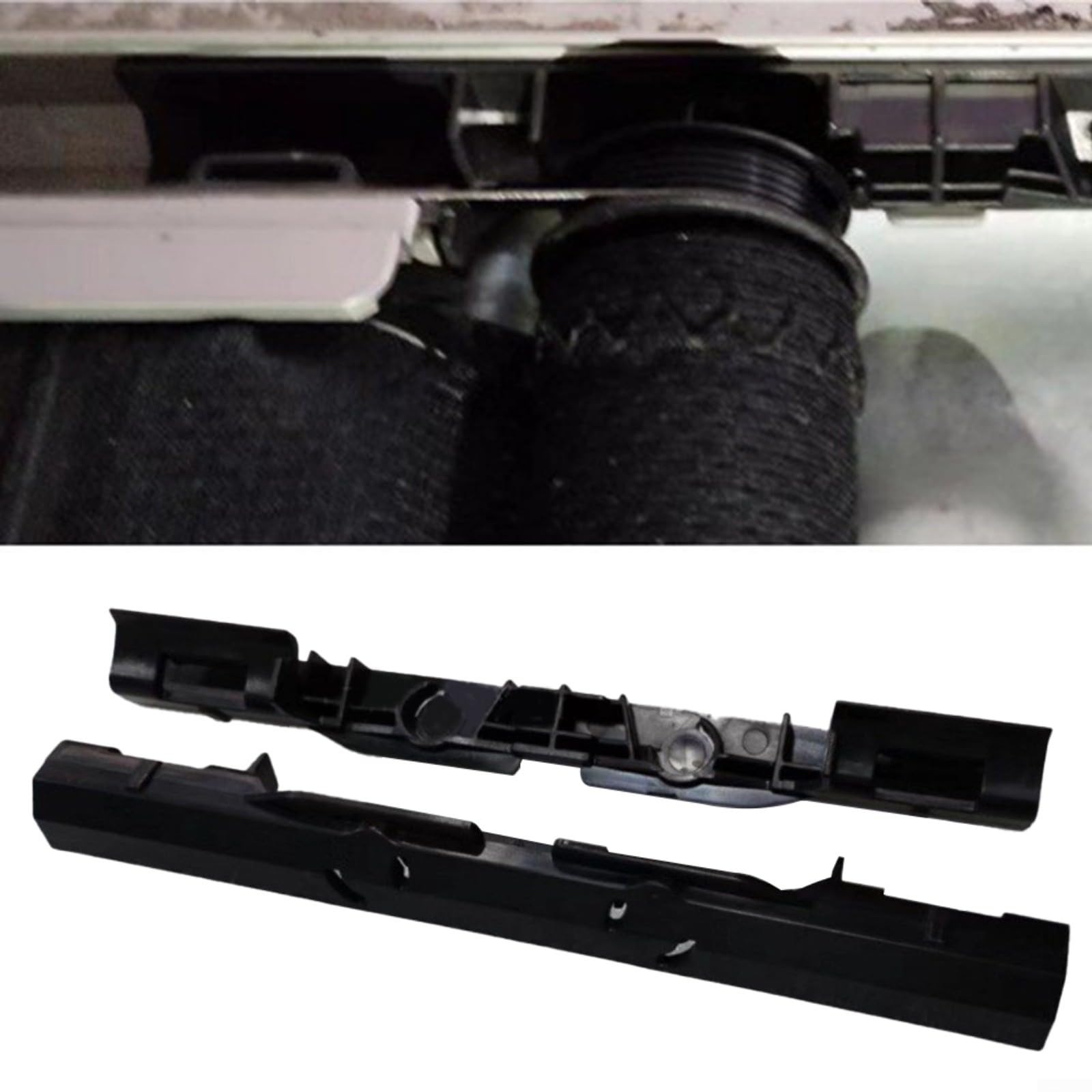 Support fixe noir pour volet roulant pour Mini F54 F55 F56 F60 2015-2020, matériau ABS résistant à l'usure