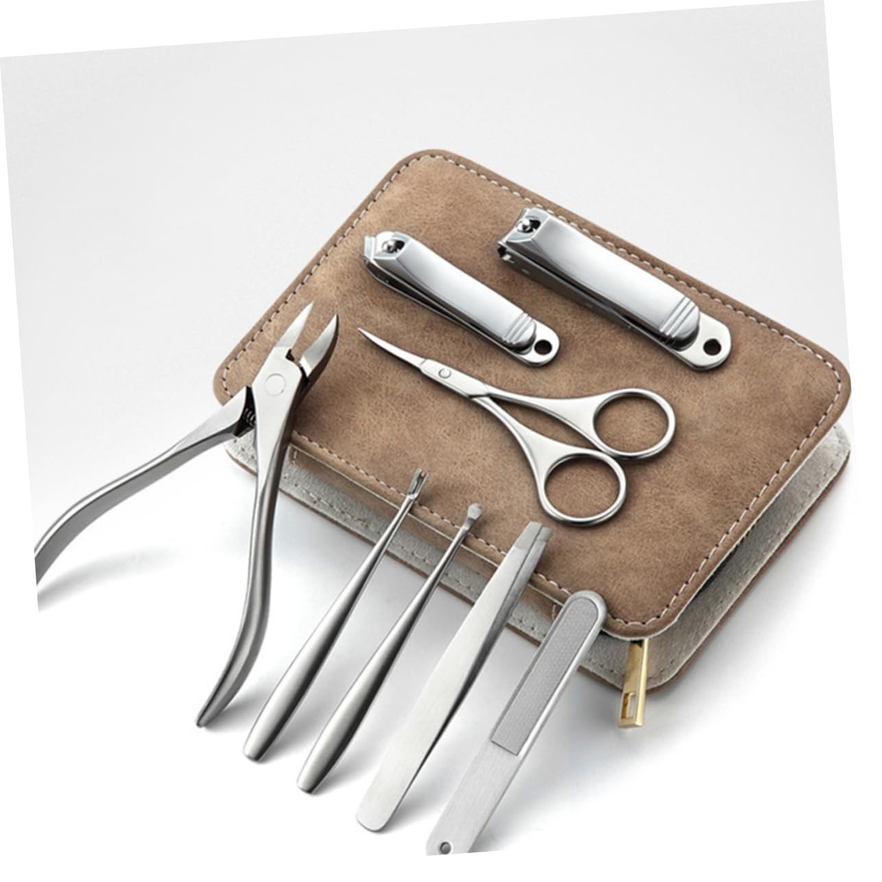 Kit de Coupe-ongles 8 Pièces en Acier Inoxydable pour Adultes