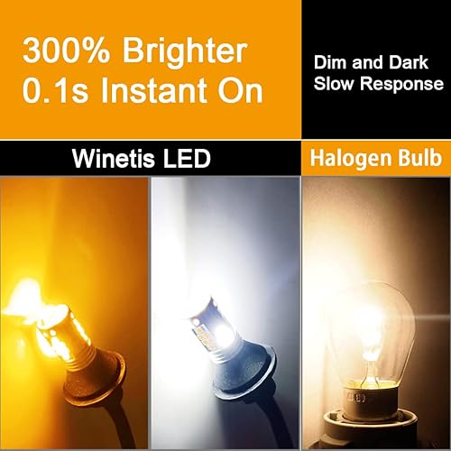 Miniatura 8 de Bombillas LED de señal de giro superbrillantes de 9-16 V 3157 3156 3057 4157 con lente de proyector para luces intermitentes, luces traseras de