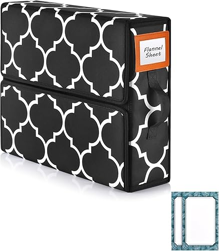 Telguua SheetCube - Organizadores de sábanas y almacenamiento, 1 paquete, organizador plegable de sábanas con velcro para juego de funda de edredón,