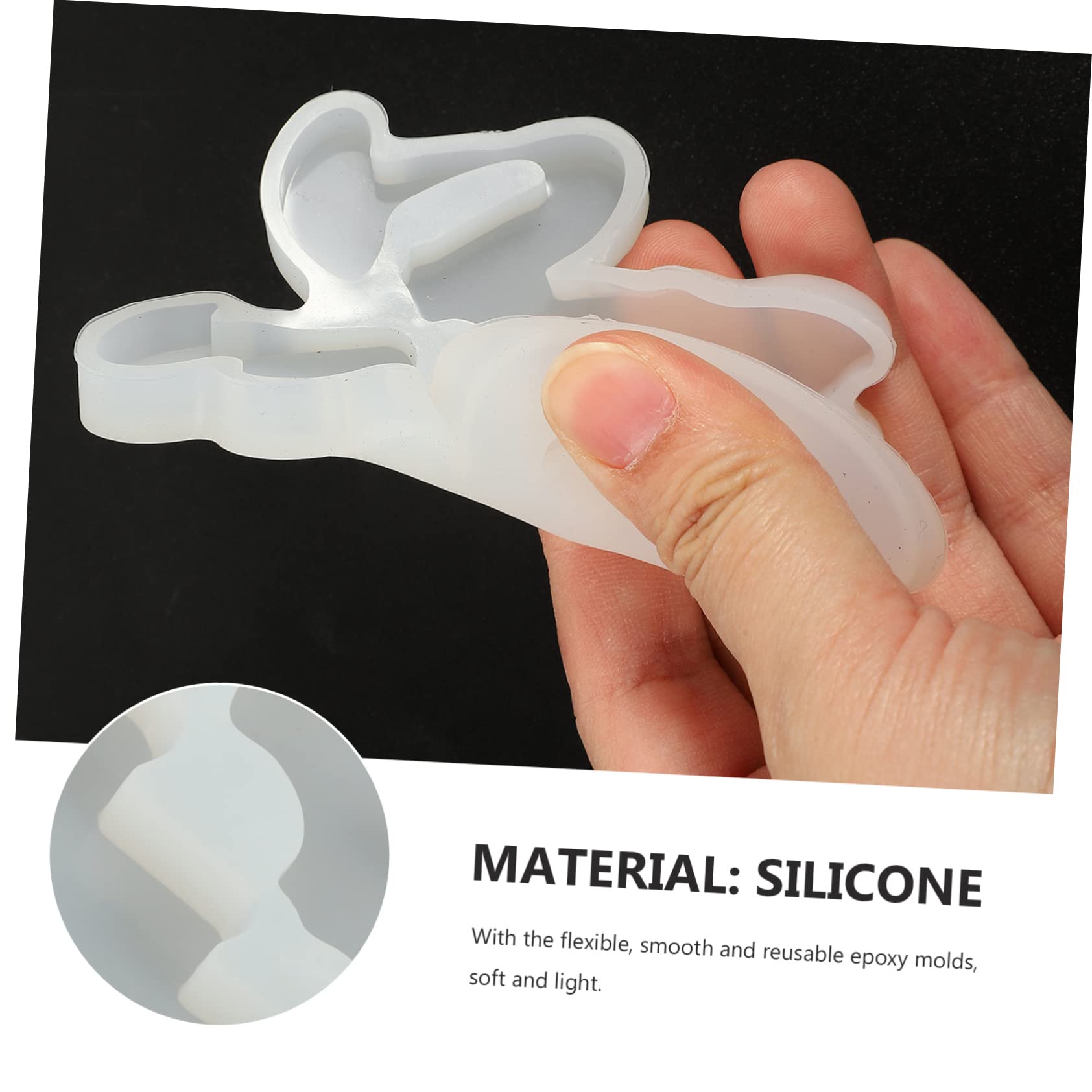 Didiseaon 25piezas Molde De Silicona Fu Character Para Diy Decoración De Hogar y Accesorios Resistente y Flexible Para Manualidades De Año
