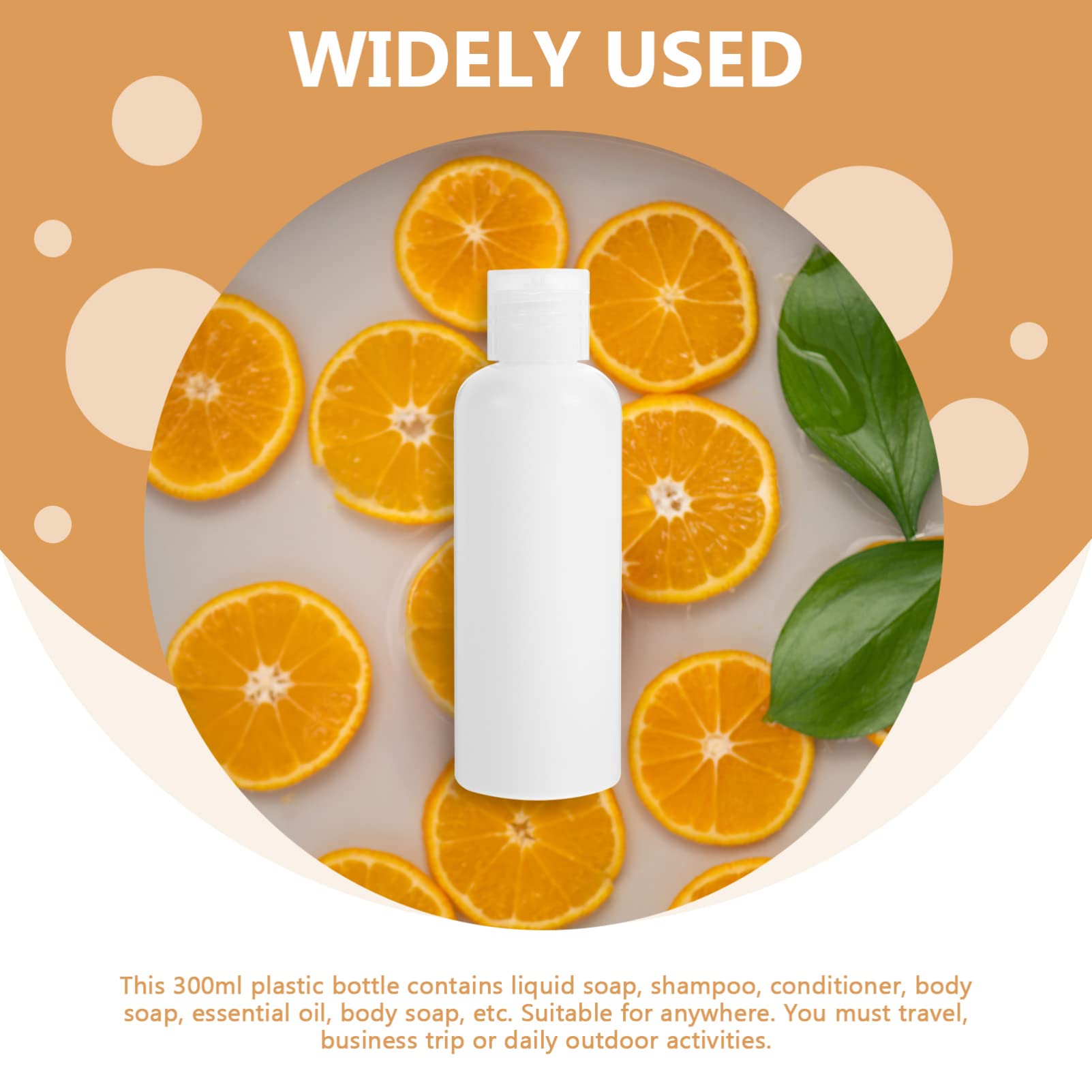 Mipcase 50 Pezzi Flaconi da Viaggio 100ml in Pe Bianco, Bottiglie Vuote Flip-top per Lozione e Shampoo, Pratiche e Antigoccia