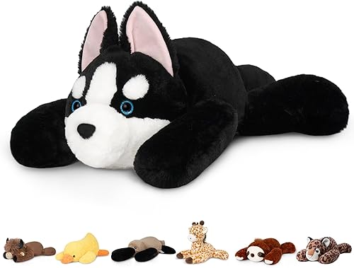 Miniatura 135 de Niuniu Daddy - Peluche con peso de perezoso para la ansiedad, almohada grande de 20 pulgadas para niños y adultos, juguete tierno como regalo