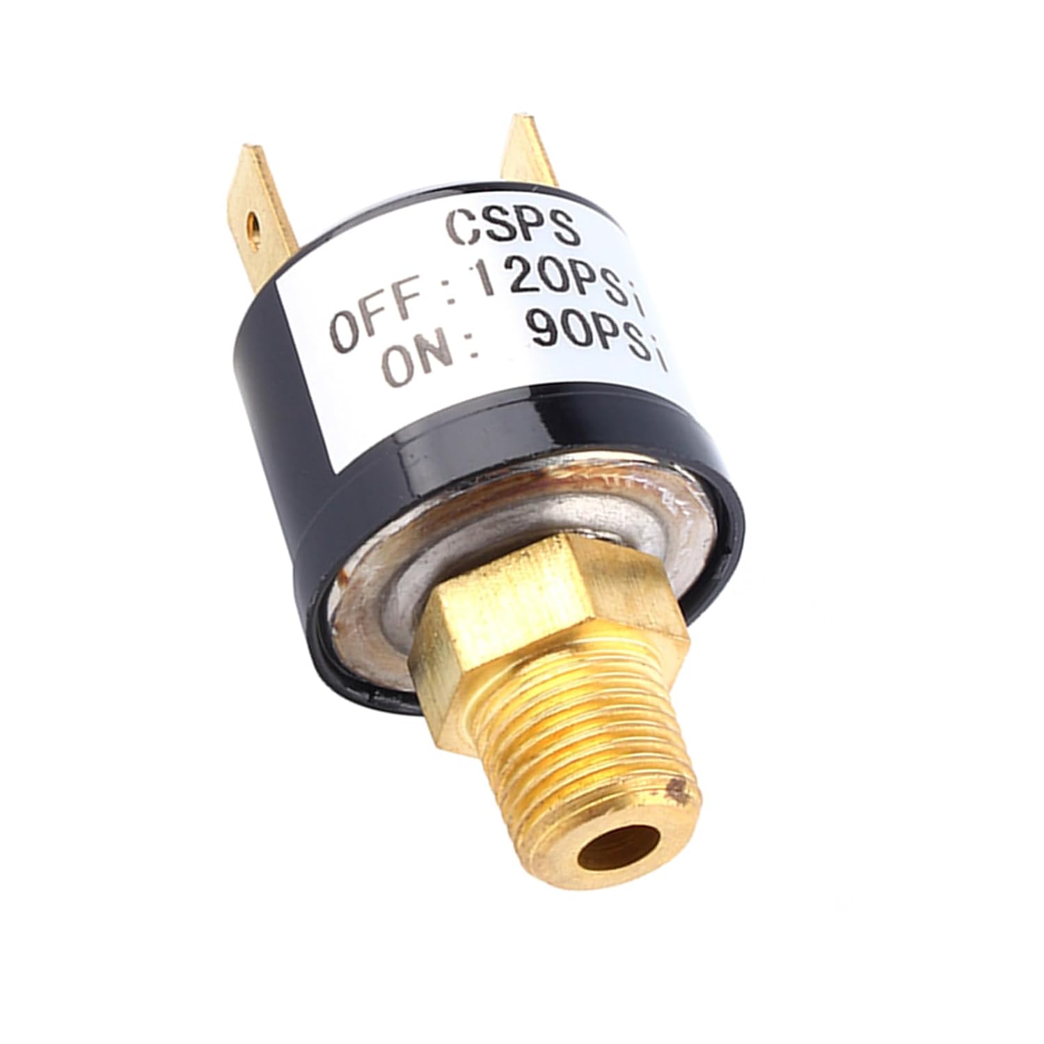 90-120 PSI Air Compressor Pressure Switch, AC 110-220V DC 6-36V, Pressure Control Switch Valve Heavy Duty