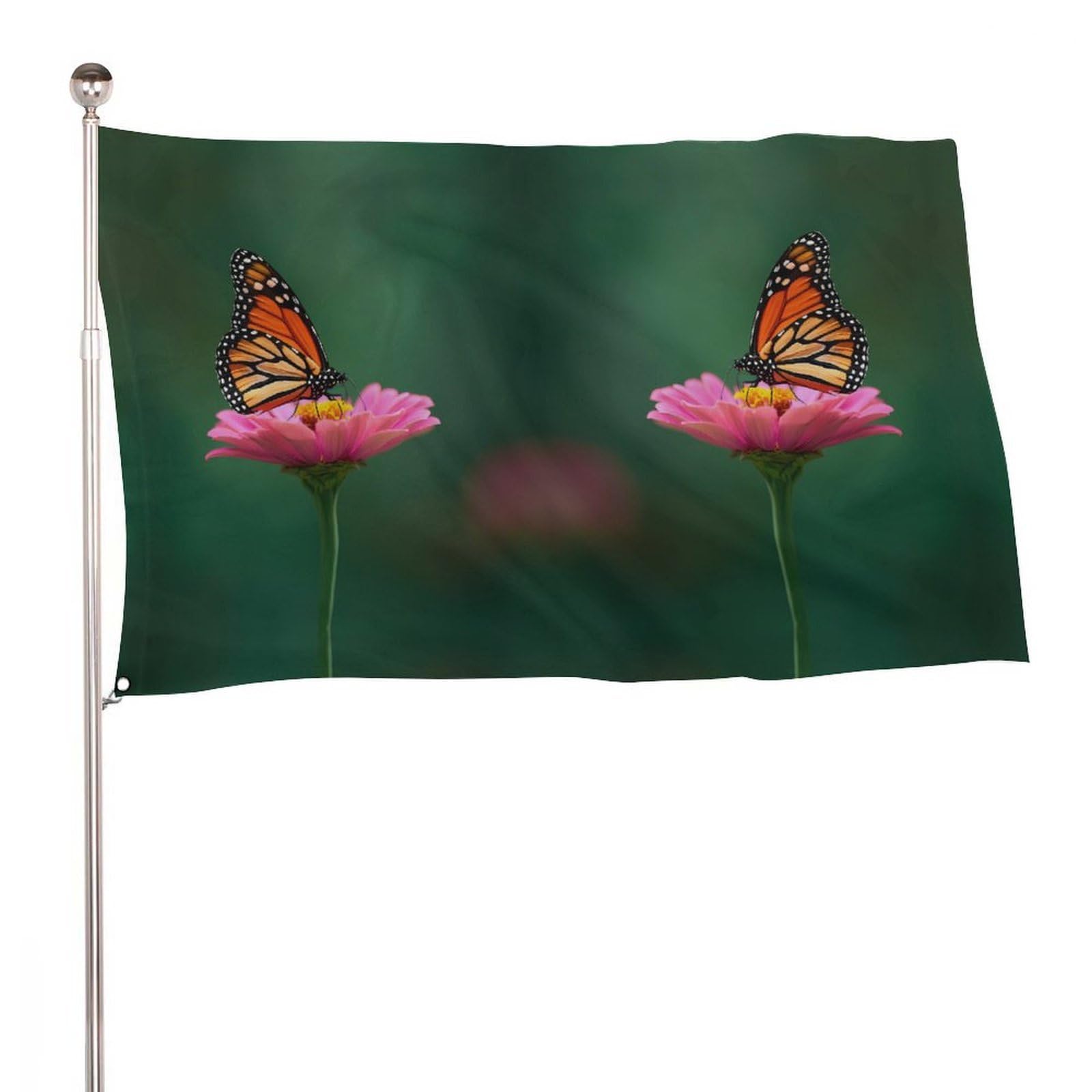 Bandera de mariposa monarca para jardín y decoración exterior de terrazas