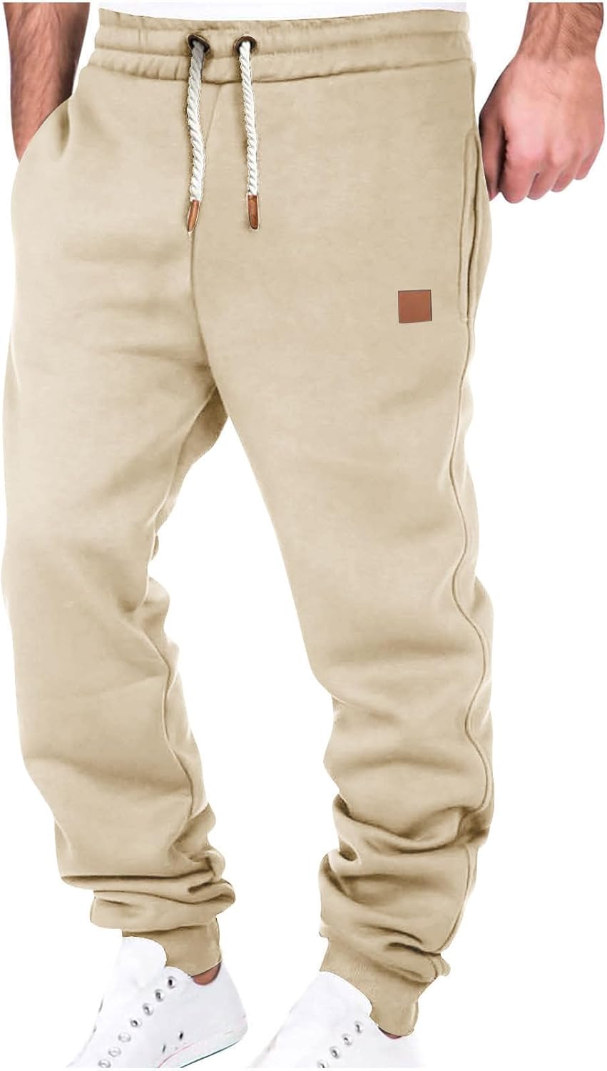 Sweat Pants for Mens Big and Tall Drawstring Joggers Loose Fit Casual Running Athletic Workout Sweatpants with Pocket
