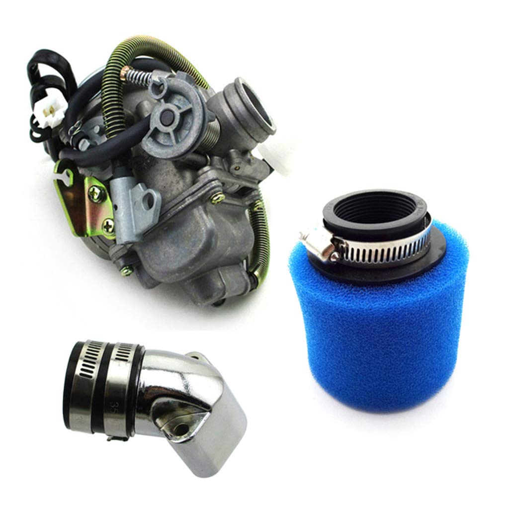 Amazon.com: TC-Motor 高性能PD24 化油器歧管42 公釐過濾器GY6 125cc