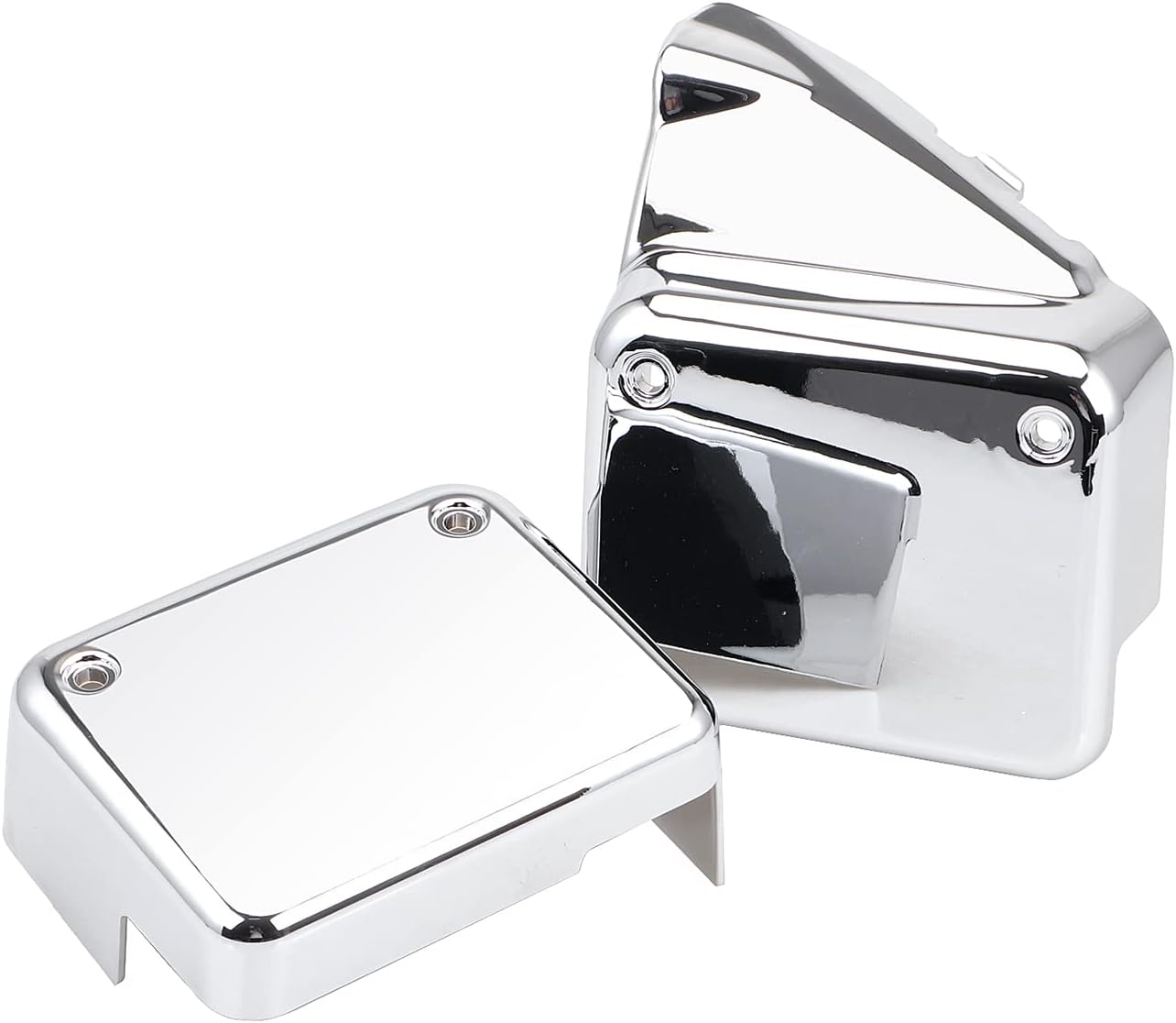 Chrome Motorcycle Left & Right Battery Side Cover Compatible with Honda Shadow Spirit 750 VT750DC 2000-2009/Black Widow 2000-2007,(Not fit for Spirit VT750C2)