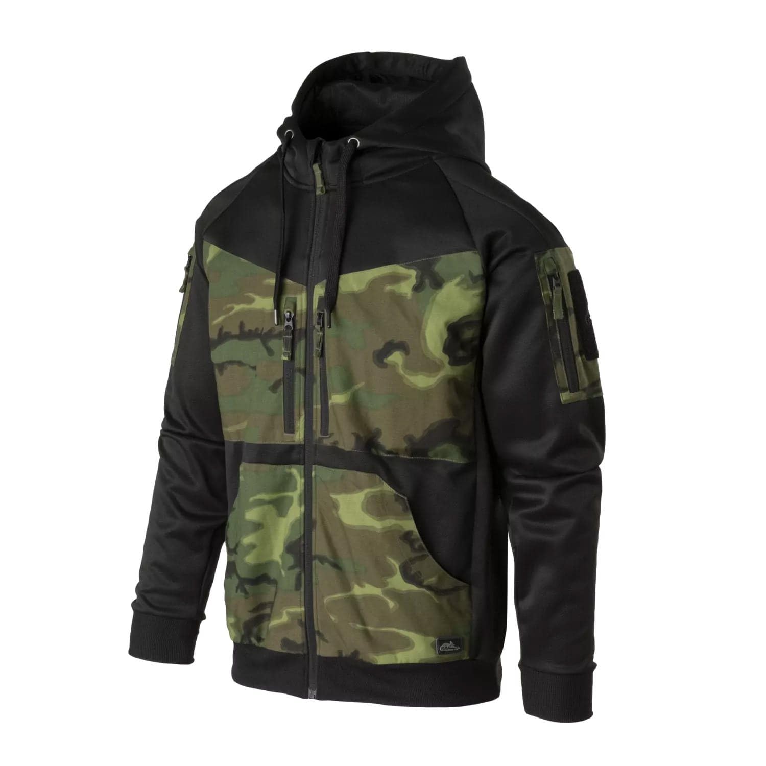 Helikon-Tex Men's Black/Erdl Rogue Hoodie - Fullzip, M