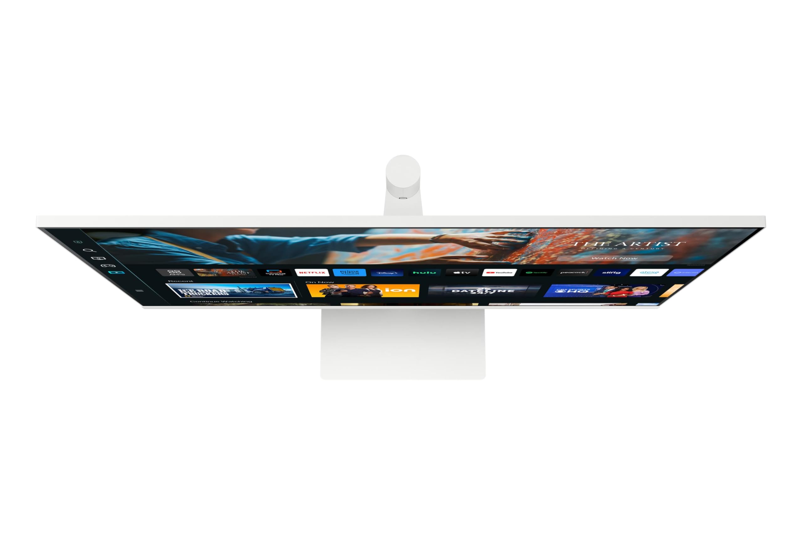 Samsung Smart Monitor Écran PC M7 32", Dalle VA, Résolution 4K UHD,300cd/m²,3000:1, 60 Hz, Smart Hub ,Webcam incluse, Game Bar 2.0, TV Plus, Microsoft 365, Smart Things, Inclinable, HDMI ,USB, Blanc