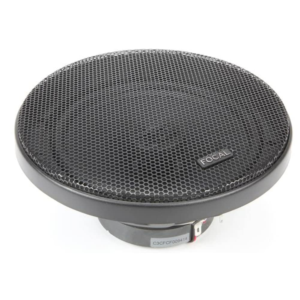 KIT Set pour Focal Auditor ACX-165 ACX165 2 Enceintes coaxiales 2 Voies 16,5 cm 165 mm 6,5" 60 Watts rms et 120 Watts Max 4 ohm 91,5 DB, la Paire + grilles et 5 Stickers Cadeau