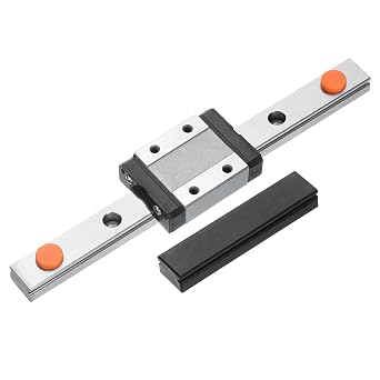 uxcell MGN12 150mm Linear Guide Rail with MGN12C Sliding Carriage Block and Plastic Mini MGN12 Linear Guide for DIY 3D Printers and CNC Machine, Black