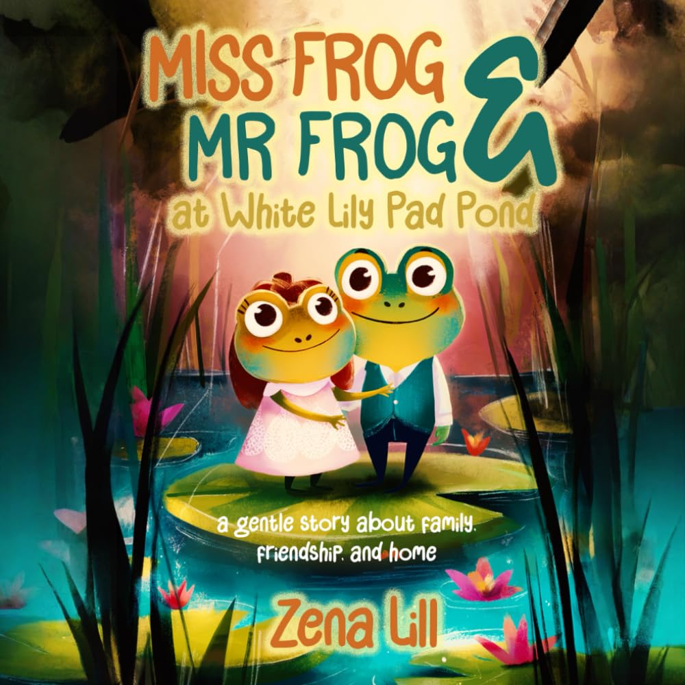 Miss Frog and Mr Frog at White Lily Pad Pond