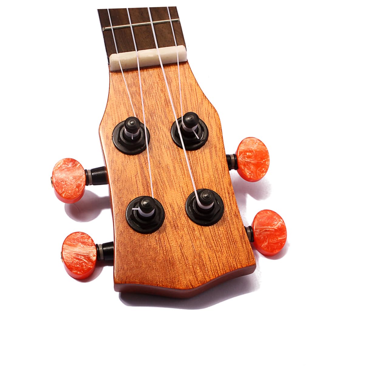 Toyvian Kleiner Taschen Ukulele Aus Massiver Fichte Und Laminierter Mahagoni 4-saitiges Saiteninstrument Mit Schallloch Kompakt Für Kinder Und Reisen