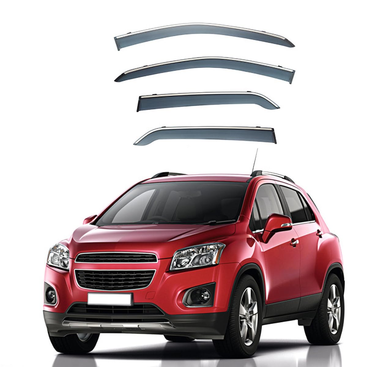PREZ Wind Deflectors for Chevrolet Trax U200 2013-2022, Keep Your Car Ventilated in Rain, Rain Smoke Guard Wind Deflector Car Window Stick-On Fitmen