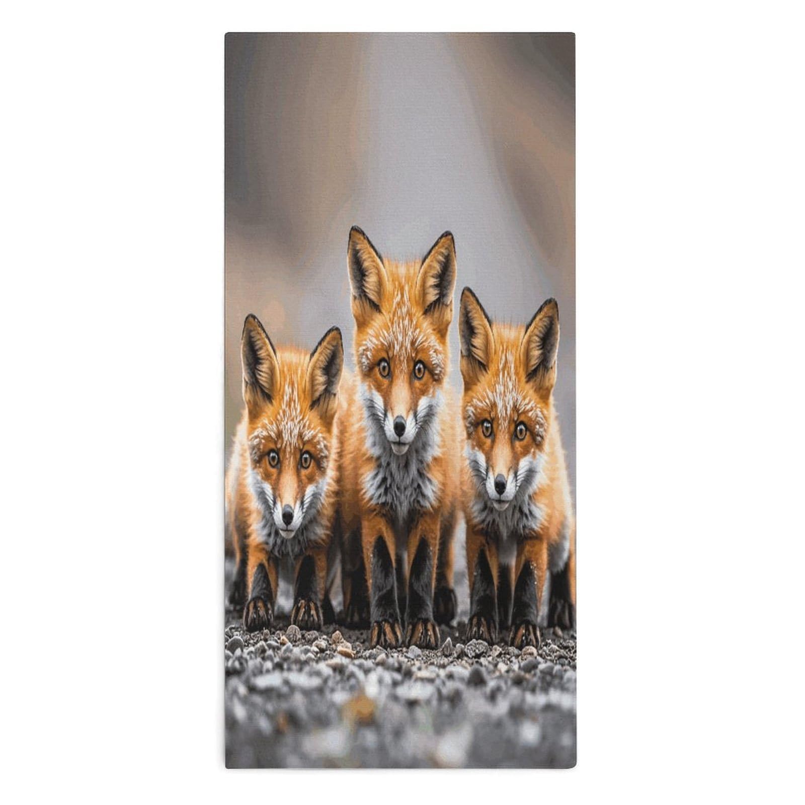 YUXBVKRS Many Foxes Hand Towels for Bathroom 14x29 Inch