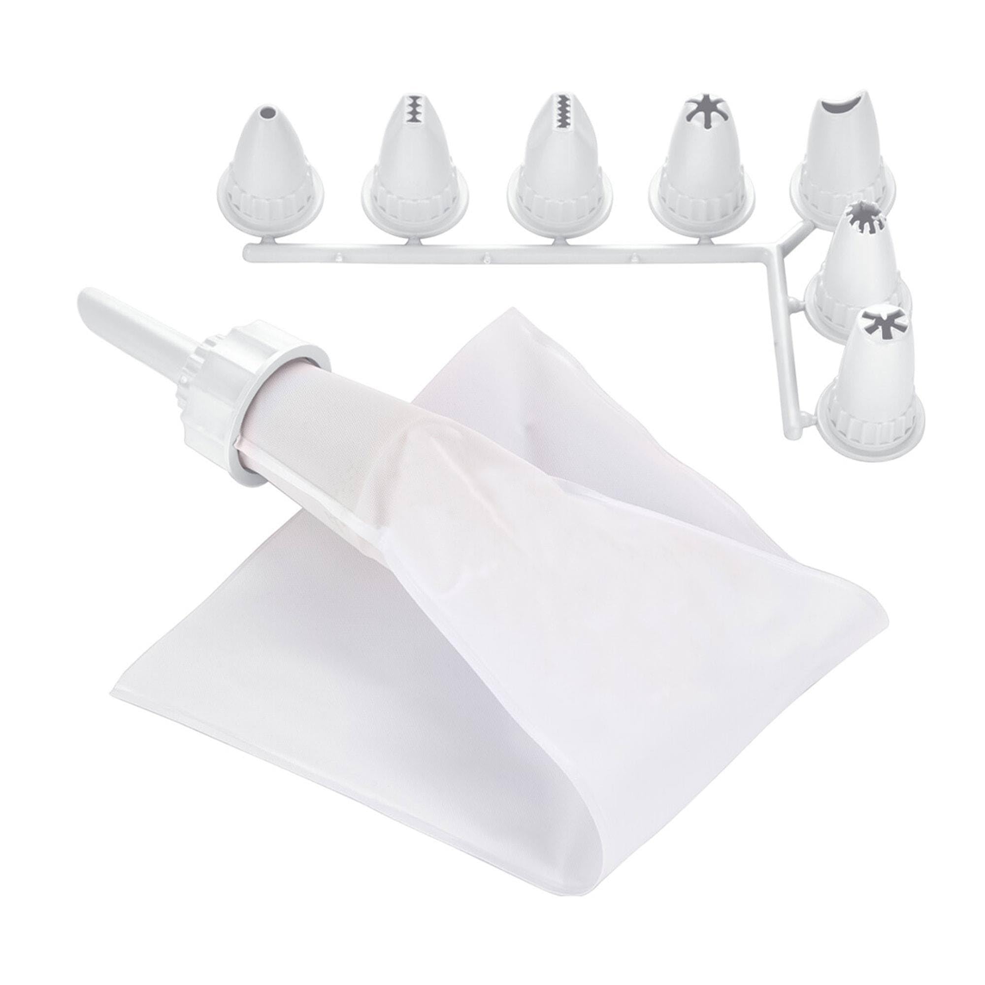 Manga Pastelera de 650ml con 8 Puntas extraíbles Color Blanco