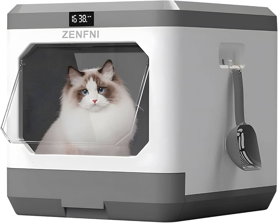 Amazon | ZENFNI 猫トイレ 大型 自動消臭 プラズマ消臭 オゾン 引出し