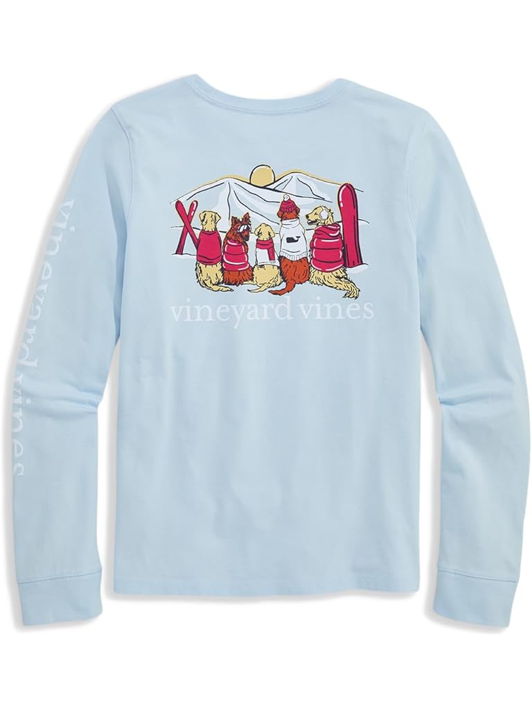 Blue Vineyard Vines Long Sleeve Pocket Tee (Toddler/Little Kid/Big Kid)