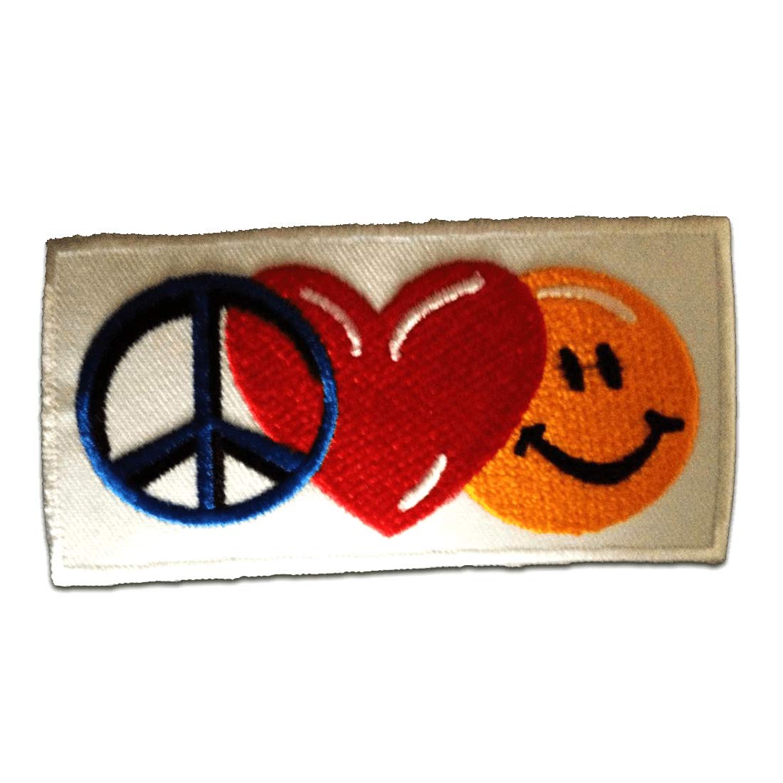 Toppa Termoadesiva Om Peace Hippie, Diametro 7cm: Per Giacca O Jeans