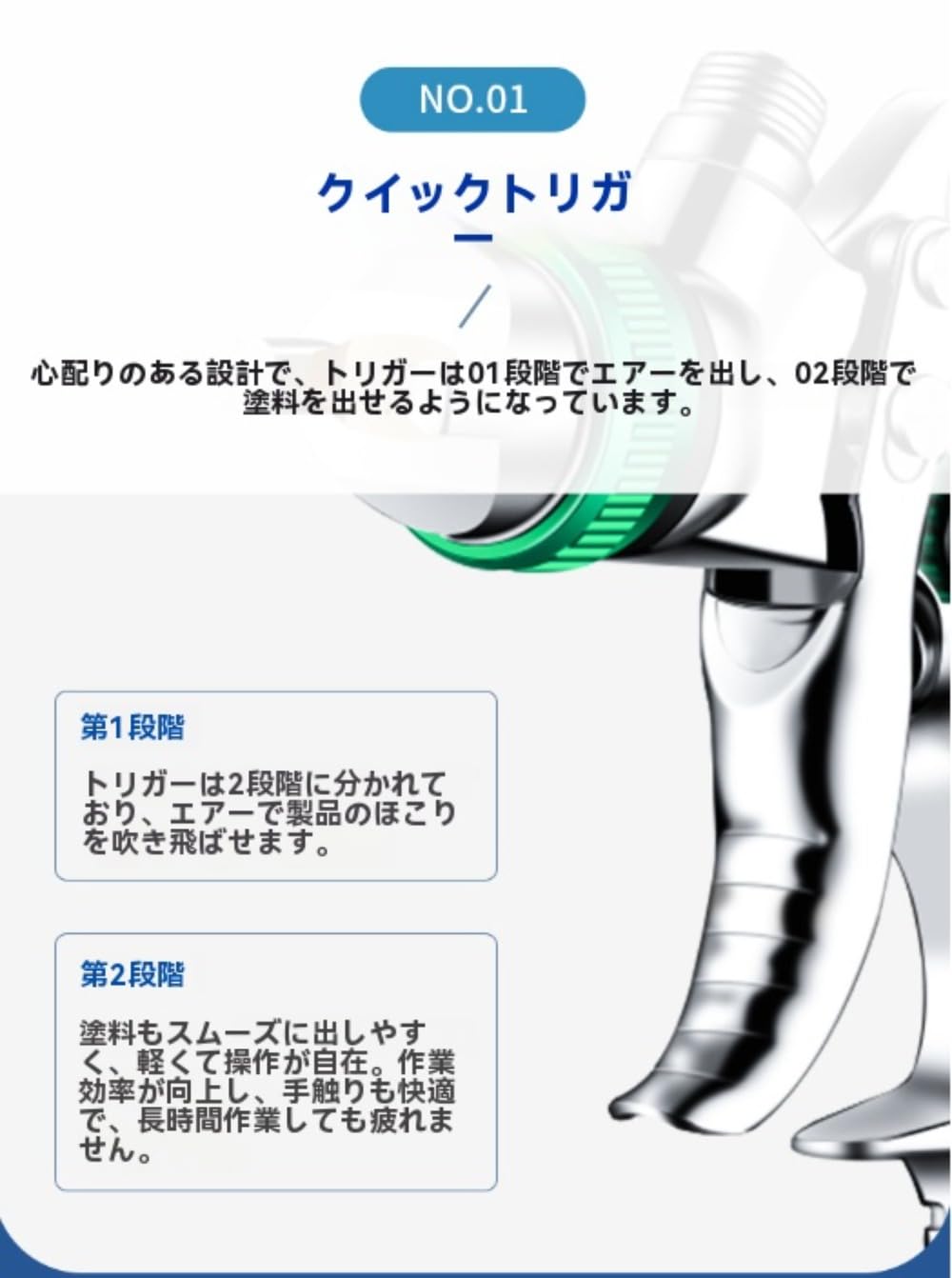 Amazon | HeartTrend 2008 型エアー式スプレーガン 自動車パネル塗装