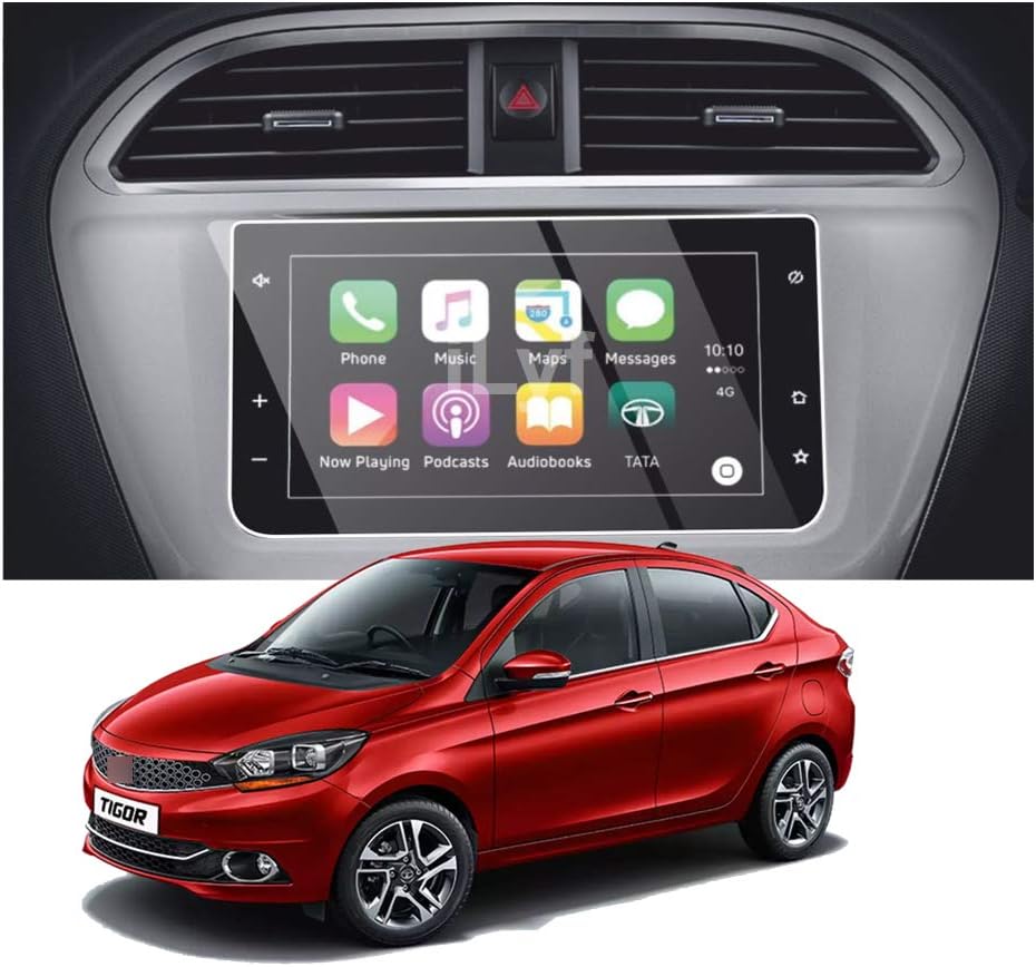 LF Hydrophobic Tata Tiago | Tata Tigor Car Accessories Navigation System Or Music System (Stereo) Touch Screen Guard 7Inch (Company Fitted) - Clear