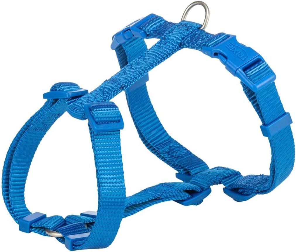 Trixie Premium H-Geschirr, S–M: 40-65 cm/15 mm, niebieski