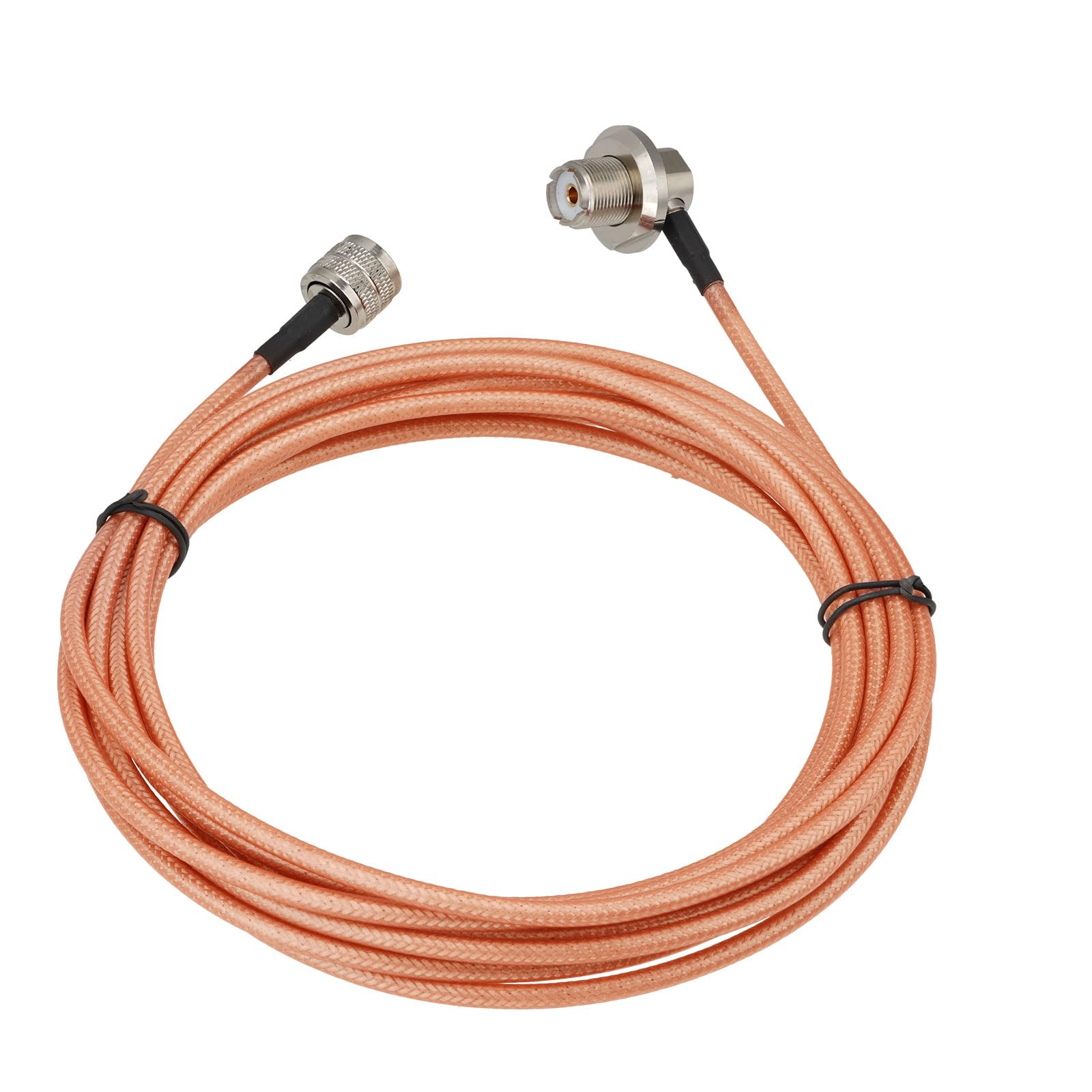 Bingfu Cavo Prolunga PL259 a SO239 UHF Maschio a Femmina RG400 50 Ohm 5 m | Cavo Coassiale a Bassa Perdita 50 Ohm, per Antenna Radio CB / VHF UHF / Amatori, Misuratore SWR, Analizzatore d'Antenna