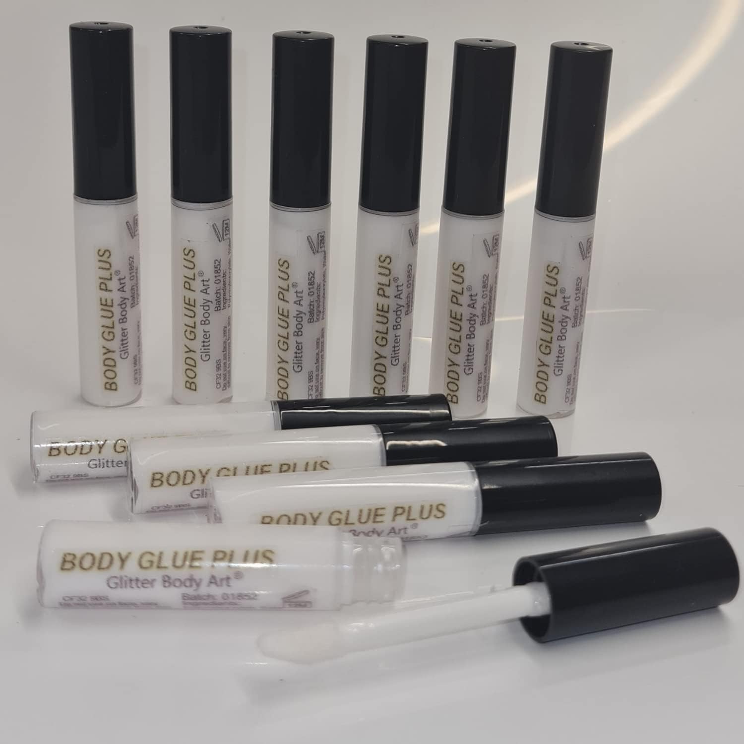 10 x 4ml Cosmetic Body Glue - Glue for Glitter Tattoos - Hypoallergenic Body Adhesive, party favour glues, glitter glue