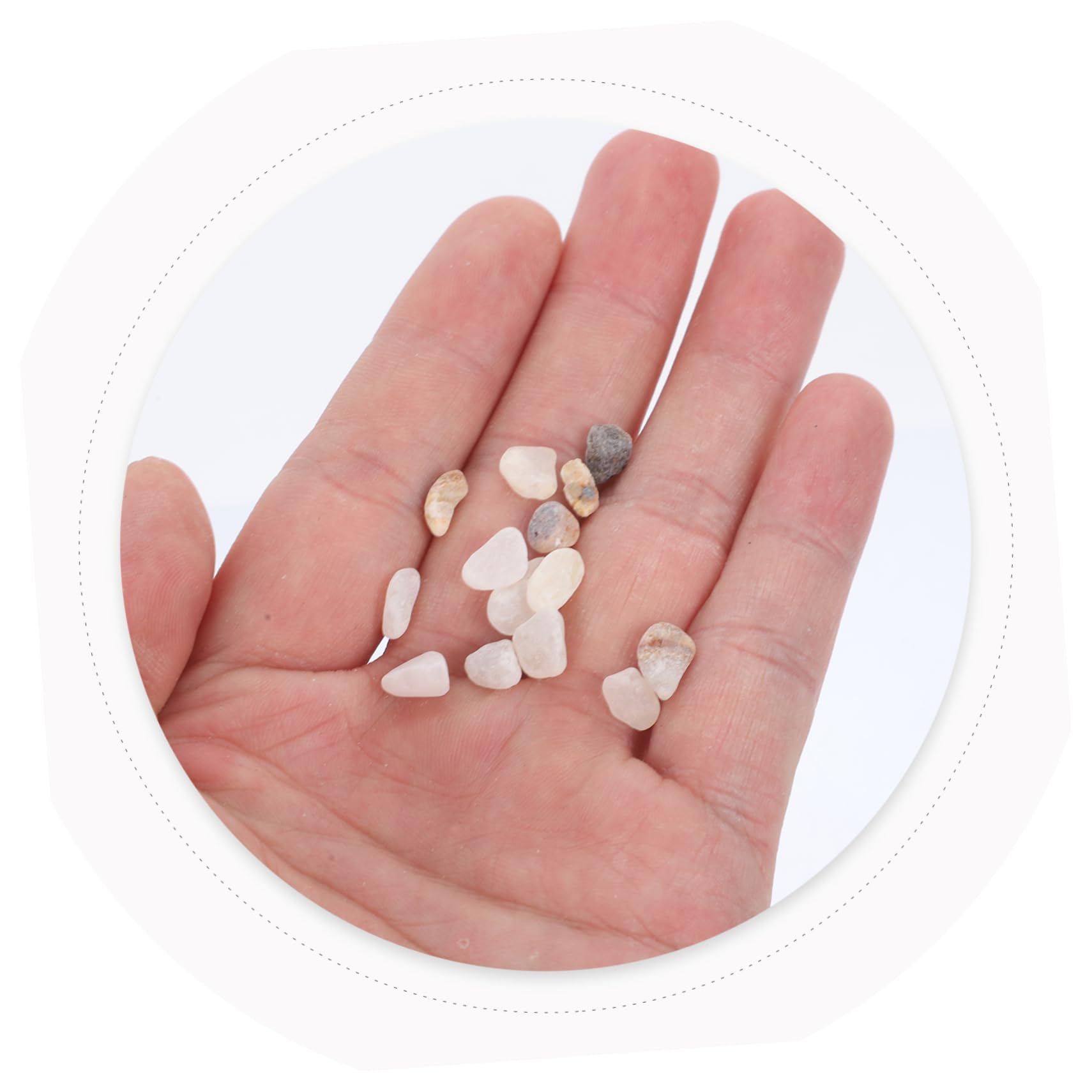 1ensemble Gravier Naturel Polissé pour Aquarium Sable Décoratif pour Réservoirs Eau Douce Et Accessoire Sécurisé pour Poissons Et Plantes