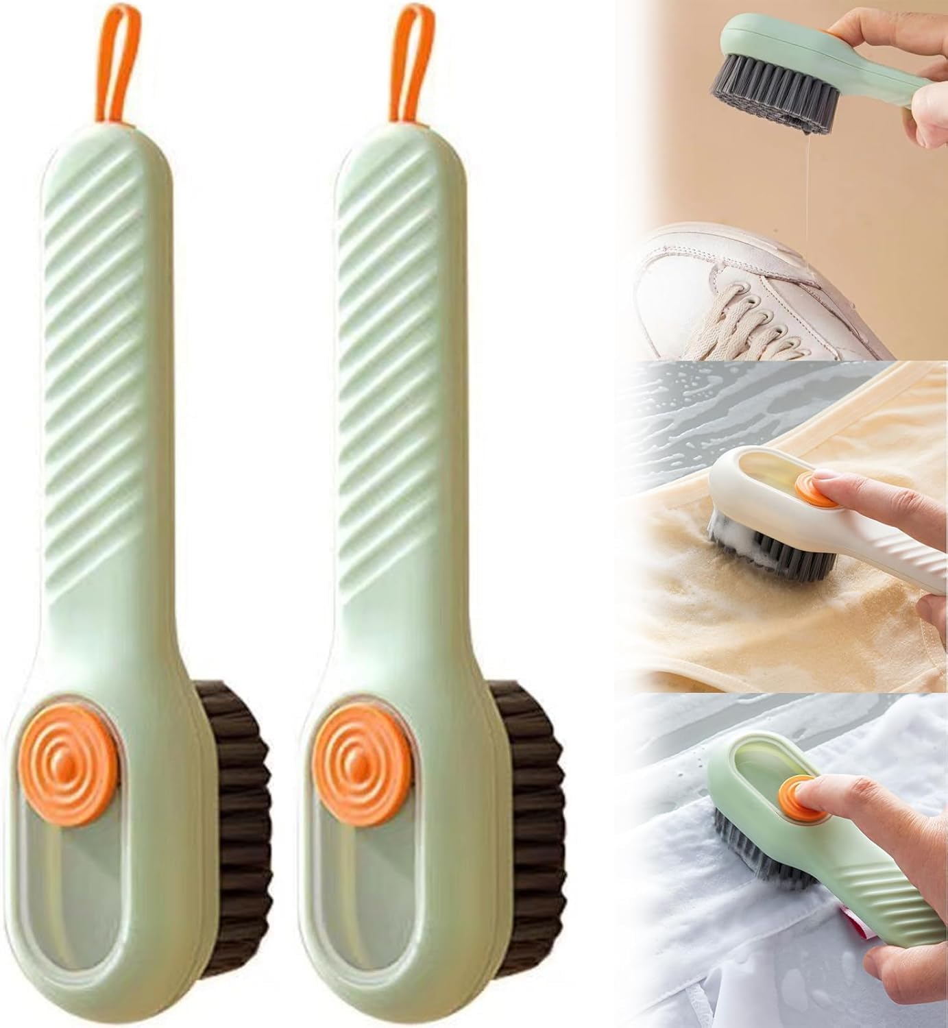 2-in-1 Reinigungsbürste Mit Seifenspender - Multifunktionsbürste Für Haushalt