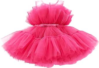 HNXDYY Baby Girl Tulle Dress Baby Birthday Party Dress Tutu Dresses for Toddler Girls