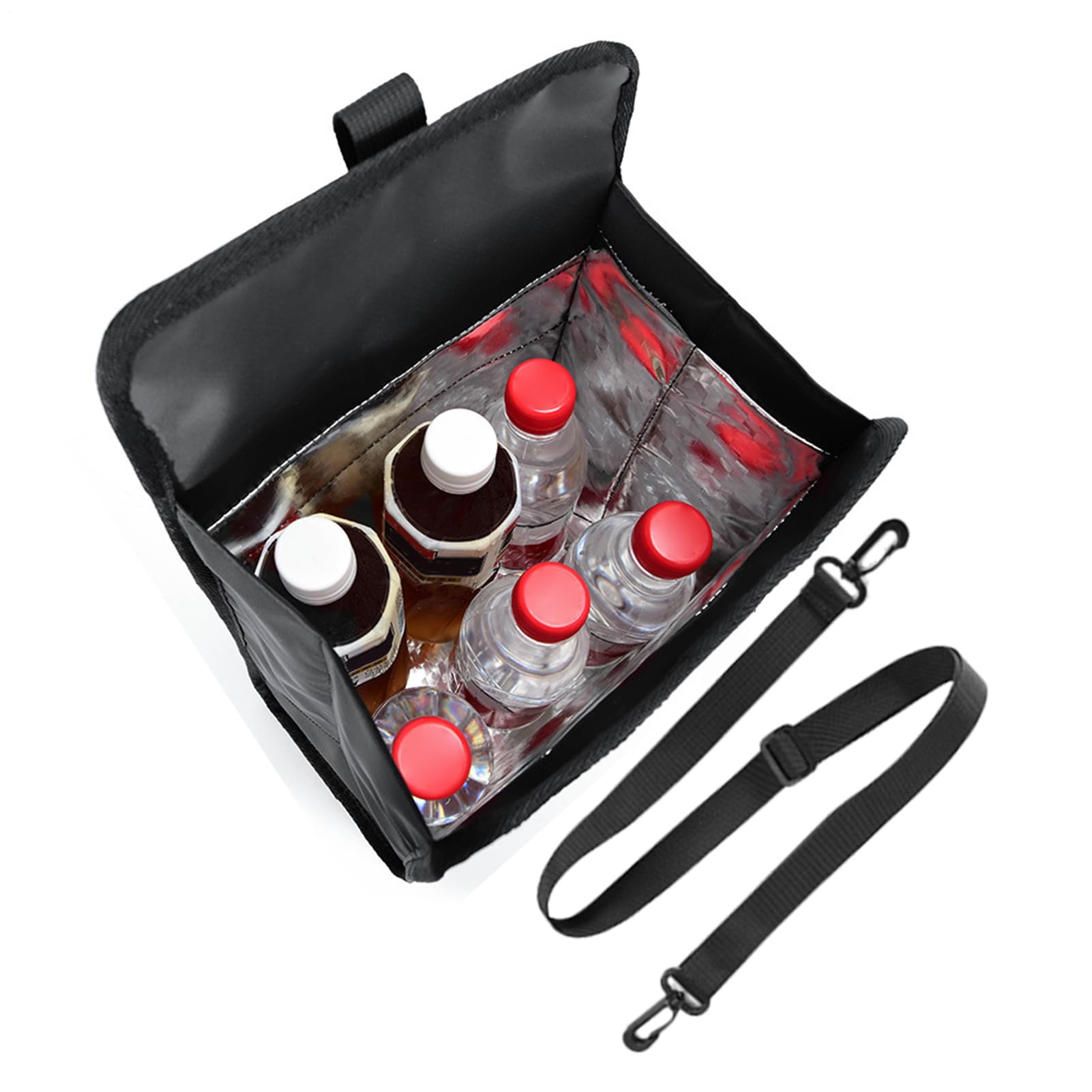 Borsa Manubrio Borsa Bici Pieghevole | 7L Organizzatore Impermeabile con Cintura a Spalla per Monopattino Elettrico, Spostamenti, Viaggi e Uscite