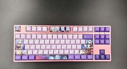 Miniatura 2 de Benemate Juego de 12 teclas teclas PBT de sublimación de teñido de 5 lados teclas personalizadas de perfil cereza para teclados mecánicos de juegos