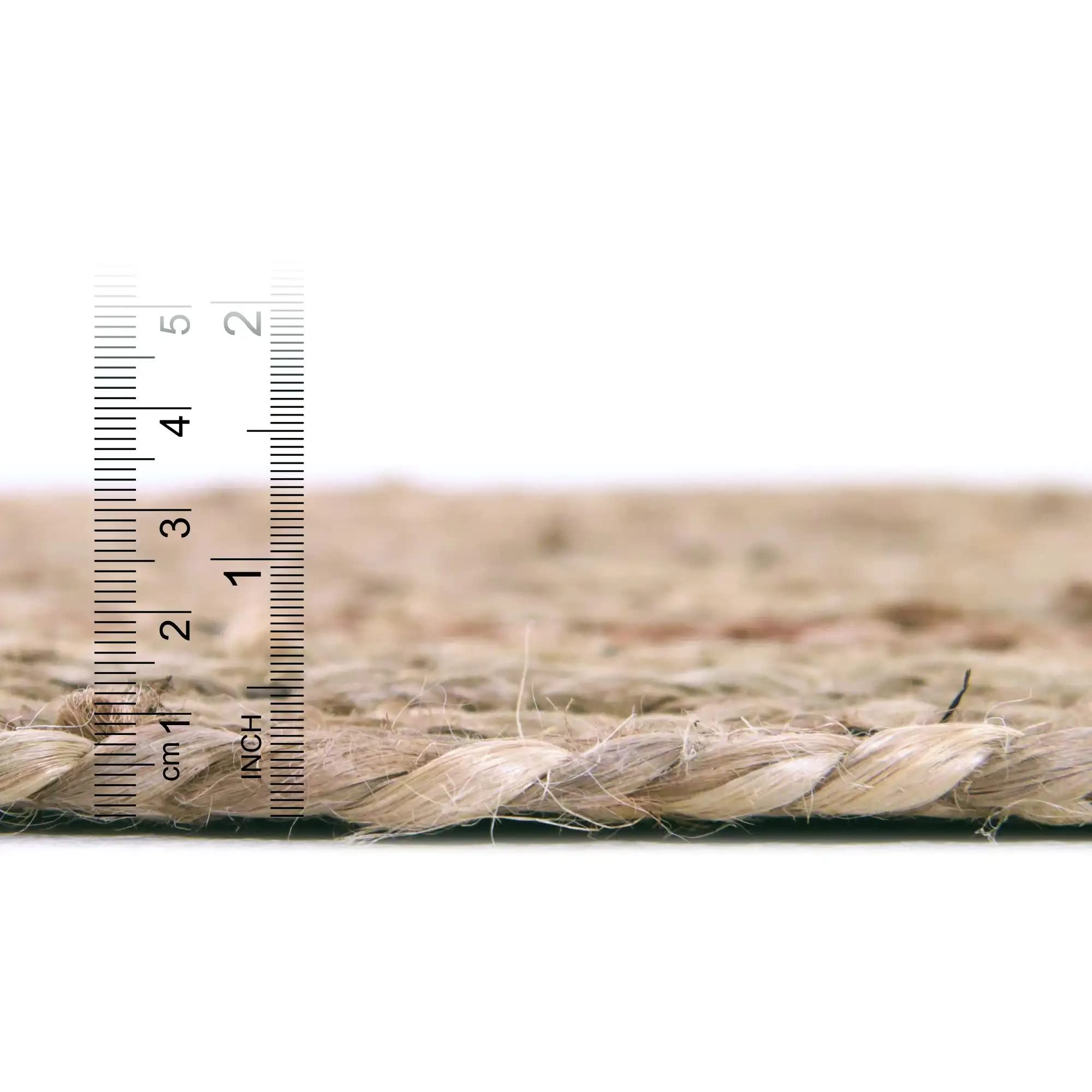 Stuoia Tappeto in iuta naturale intrecciato a mano rettangolare beige fatto a mano in fibra naturale tappeto da cucina, corridoio, per soggiorno, 150 x 240 cm