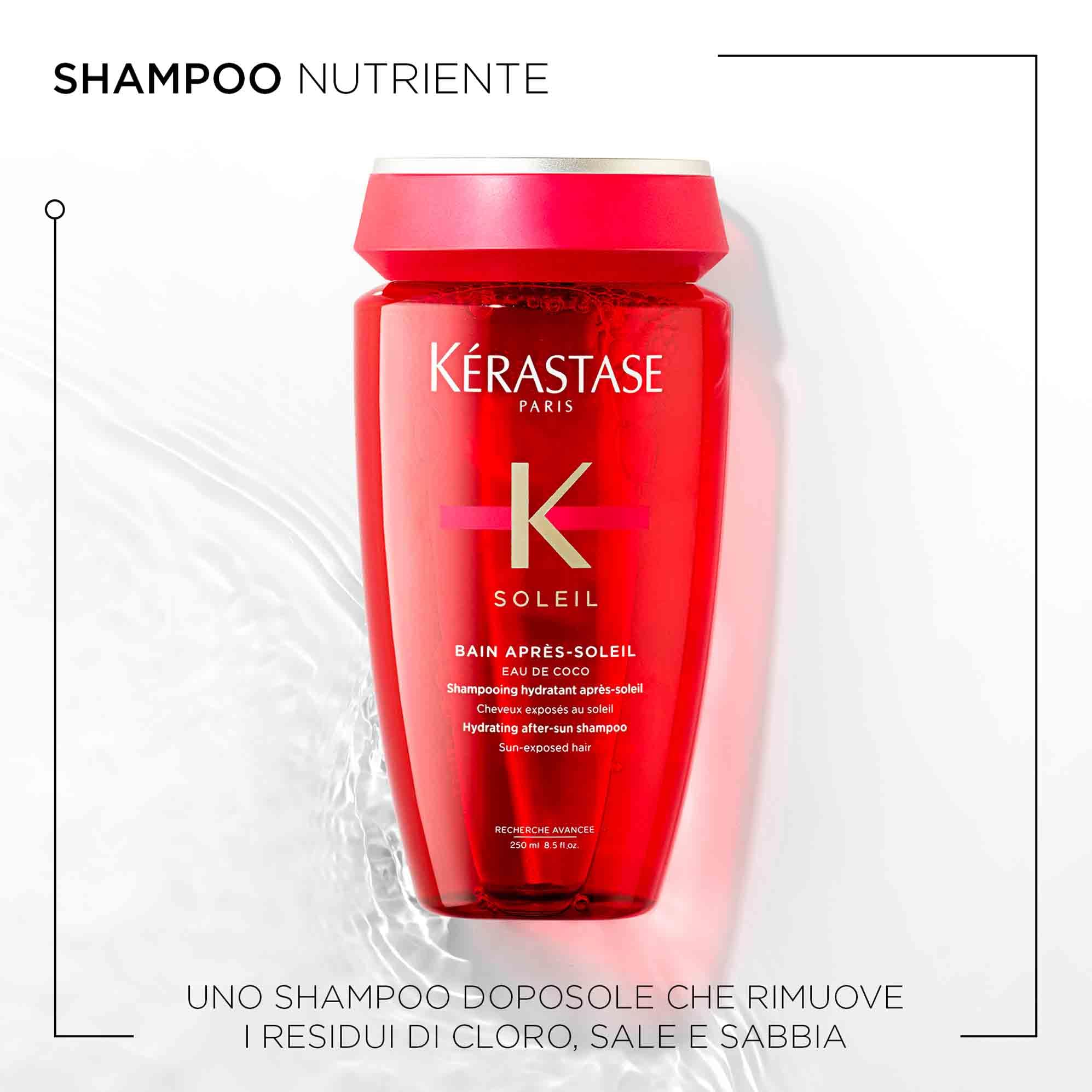 Kérastase Soleil, Shampoo Solare Protettivo + Maschera Nutriente & Anti-Crespo + Olio con Protezione, Trattamento per Capelli Senza Risciacquo
